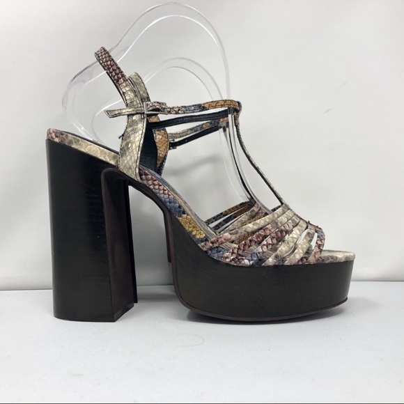 Free People Jeffrey Campbell snakeskin chunky heel - Picture 4 of 8